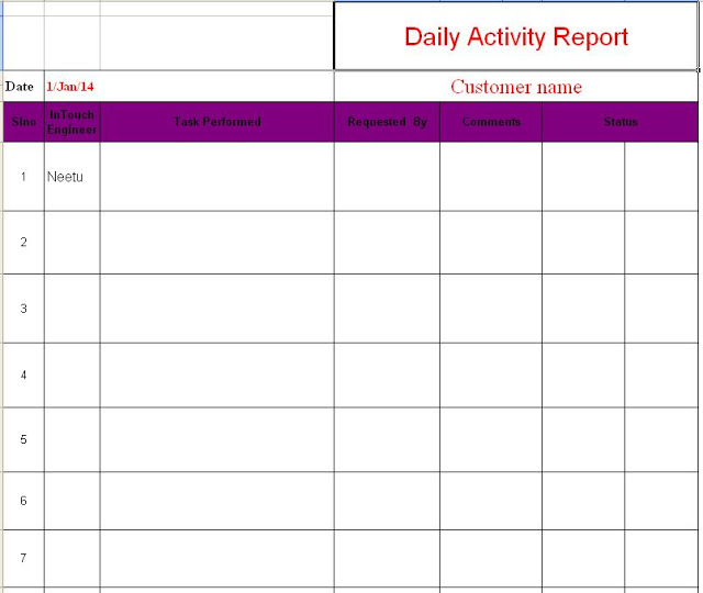 Detail Daily Activity Log Template Excel Nomer 28