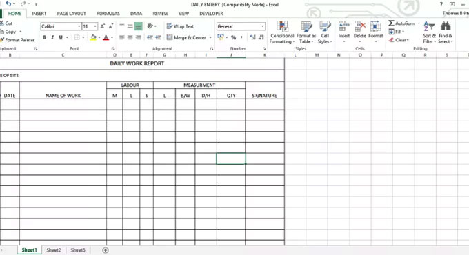 Detail Daily Activity Log Template Excel Nomer 30