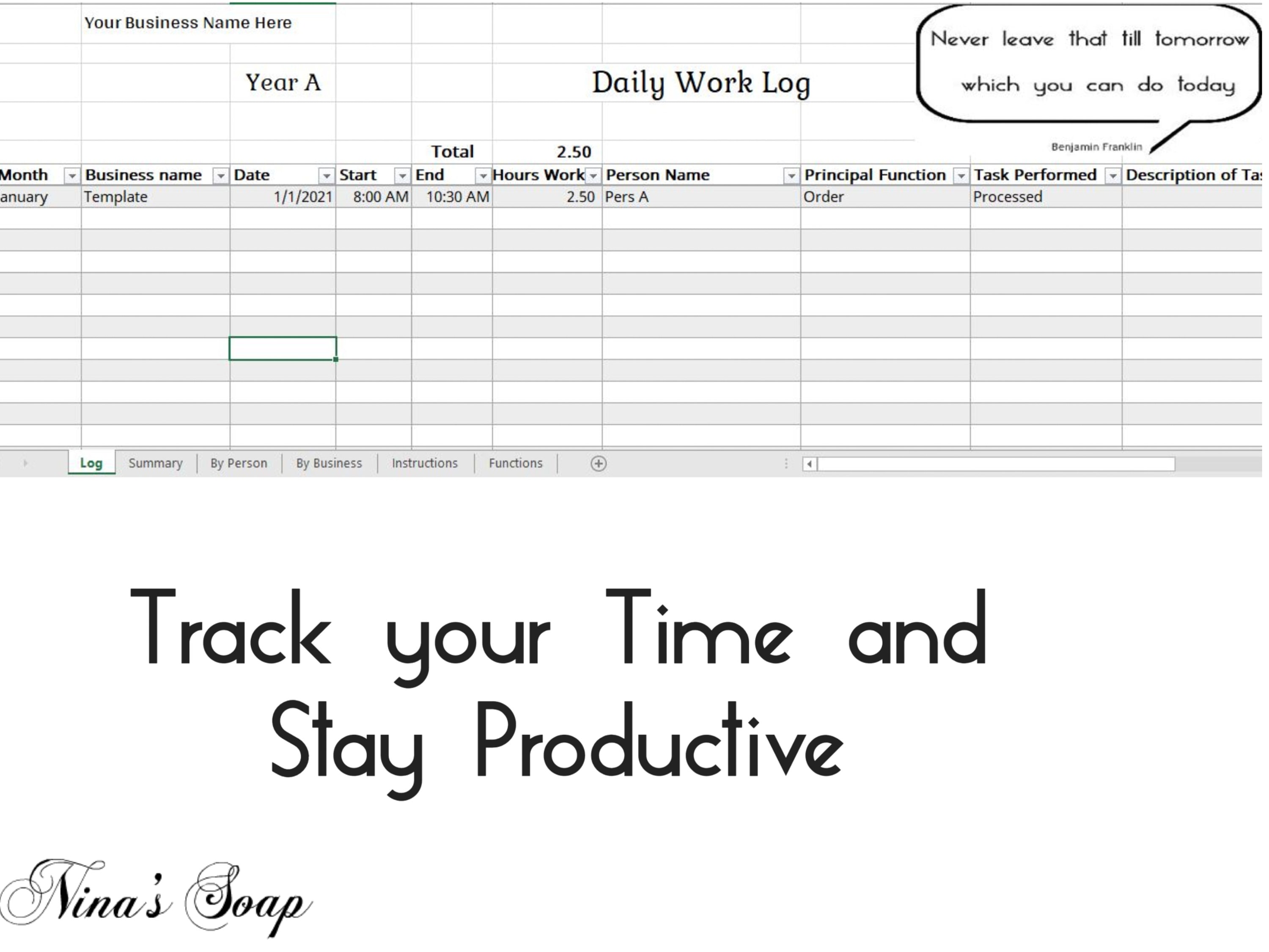 Detail Daily Activity Log Template Excel Nomer 31