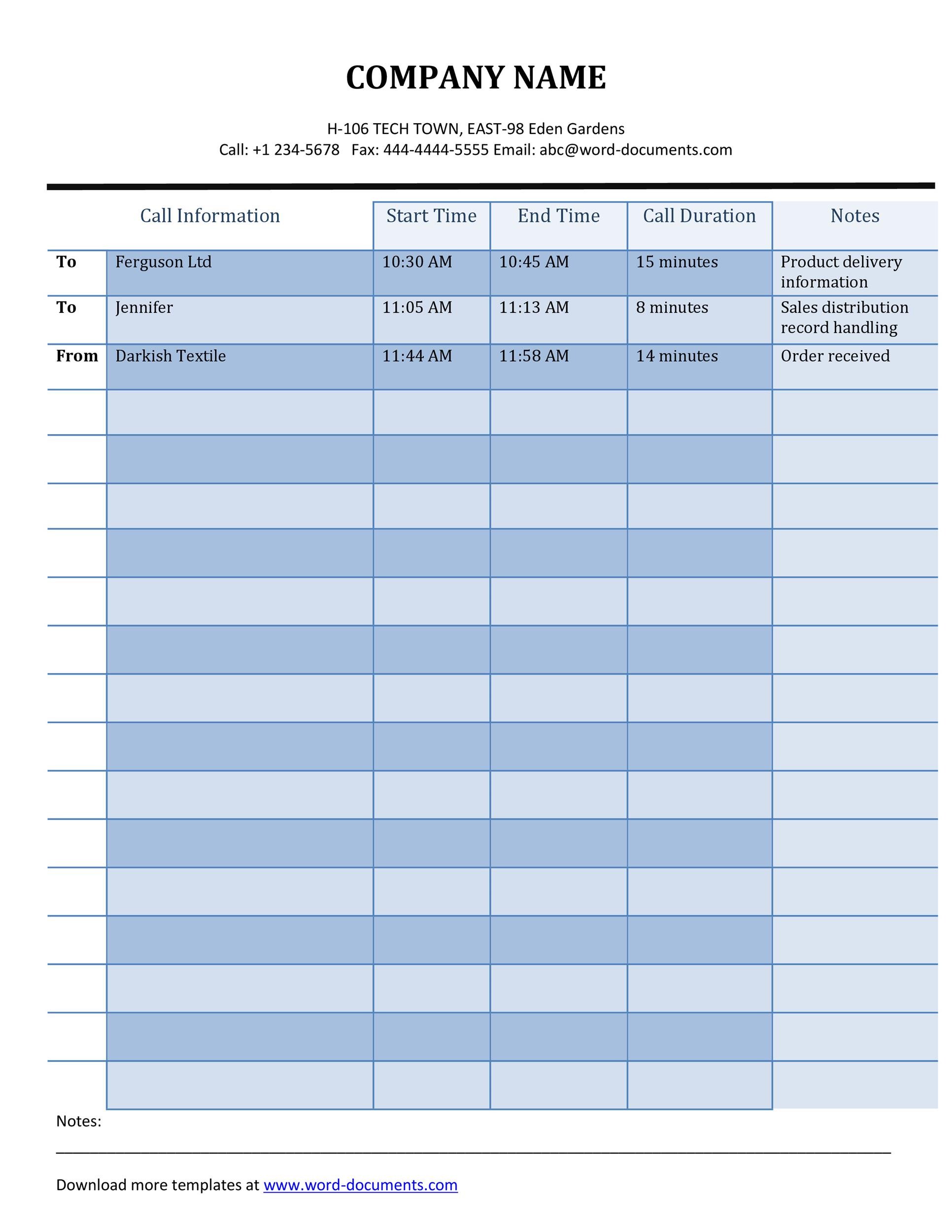 Detail Daily Activity Log Template Excel Nomer 44