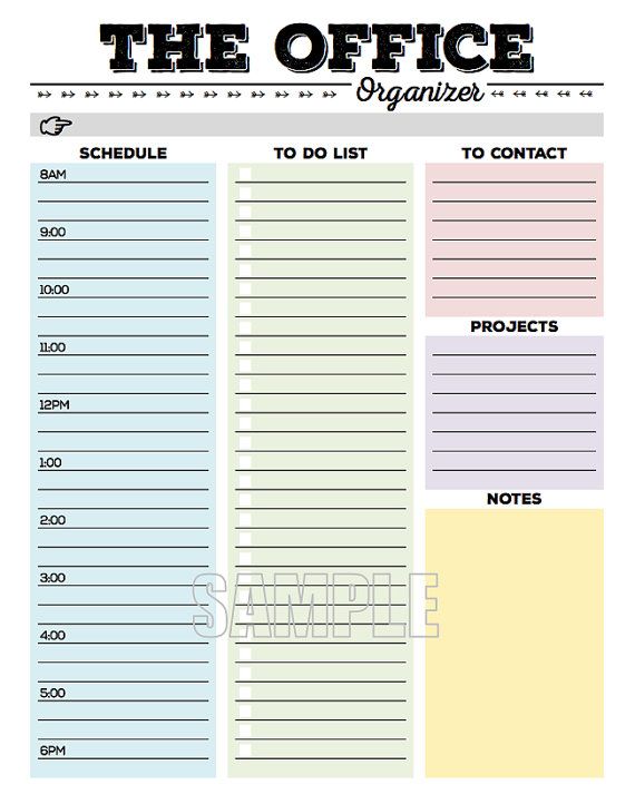 Detail Daily Activity Planner Template Nomer 8