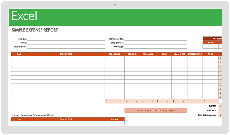 Detail Daily Expenses Excel Template Free Download Nomer 12