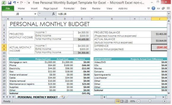 Detail Daily Expenses Excel Template Free Download Nomer 14