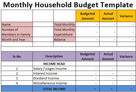 Detail Daily Expenses Excel Template Free Download Nomer 26