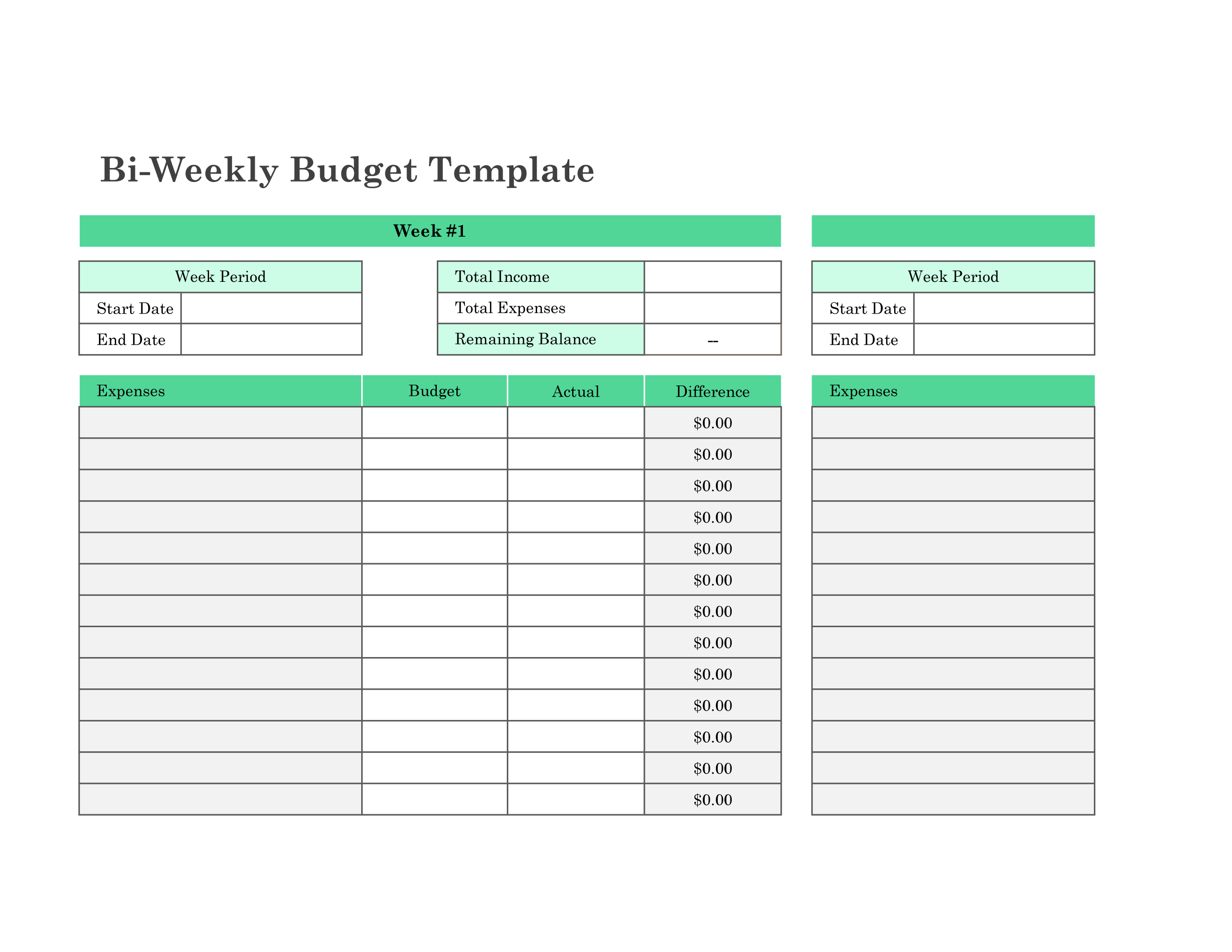 Detail Daily Expenses Excel Template Free Download Nomer 30