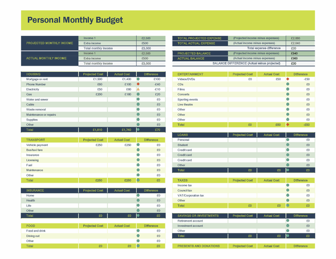 Detail Daily Expenses Excel Template Free Download Nomer 44