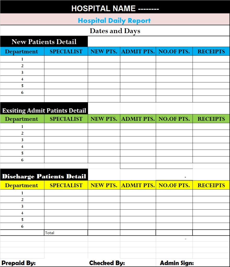 Detail Daily Flash Report Template Excel Nomer 31