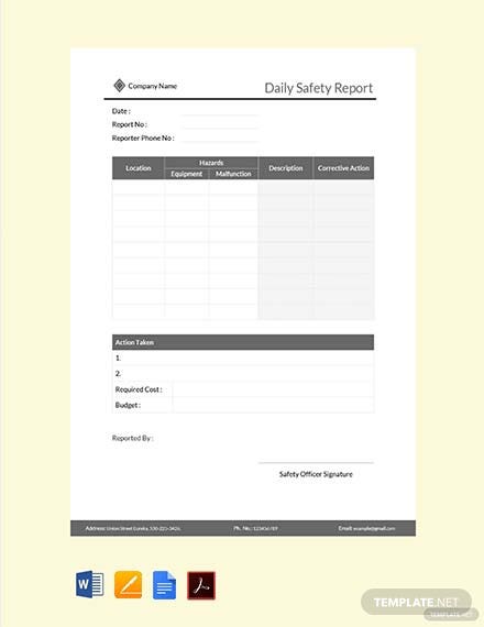 Detail Daily Flash Report Template Excel Nomer 44