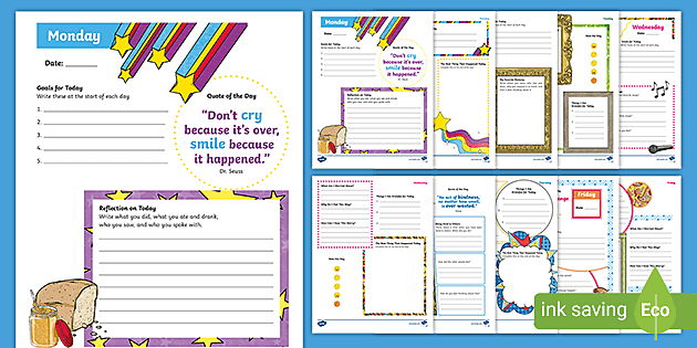 Detail Daily Journal Template Nomer 29