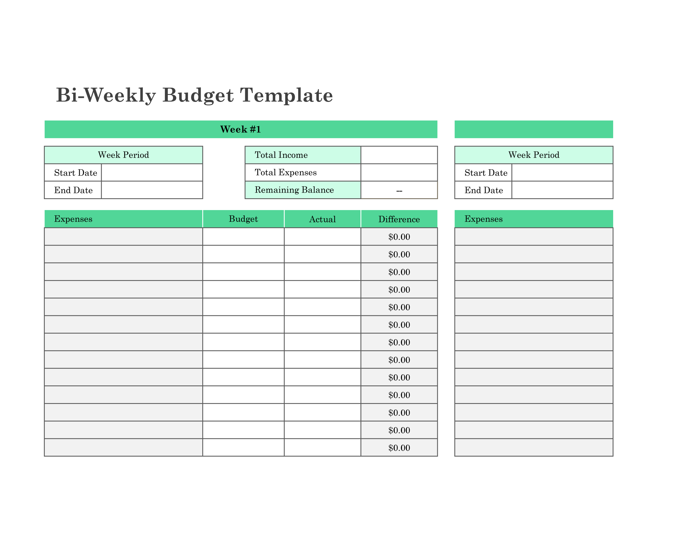 Detail Daily Personal Budget Excel Template Nomer 37