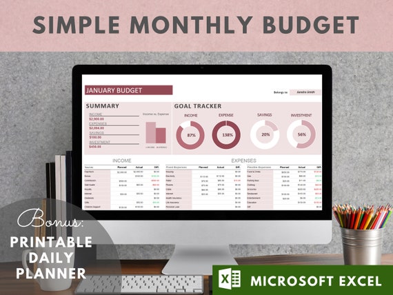 Detail Daily Personal Budget Excel Template Nomer 46