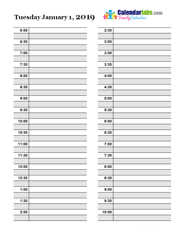 Detail Daily Planner Template Nomer 32