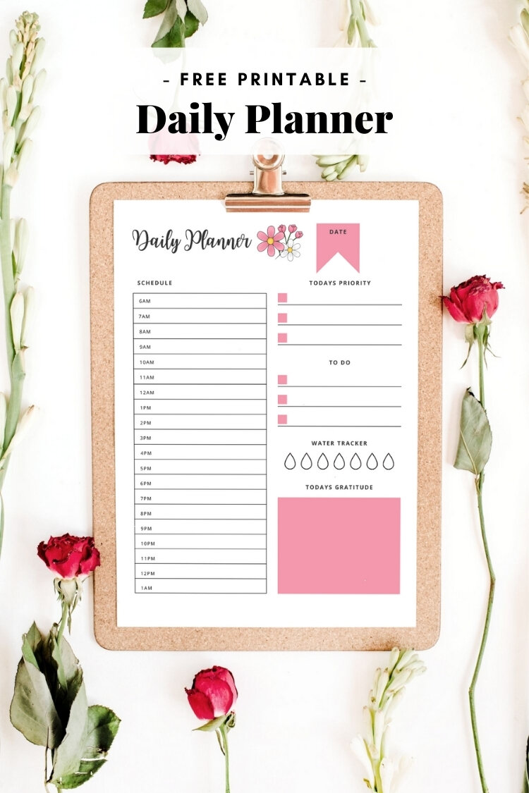 Detail Daily Planner Template Nomer 42