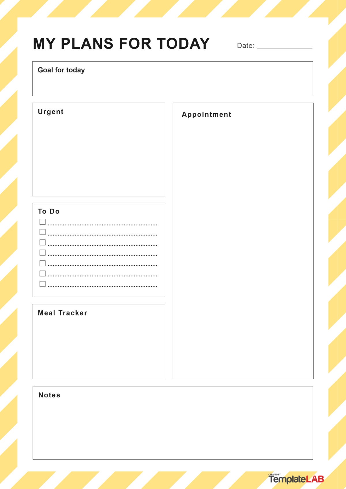 Detail Daily Planner Template Nomer 52