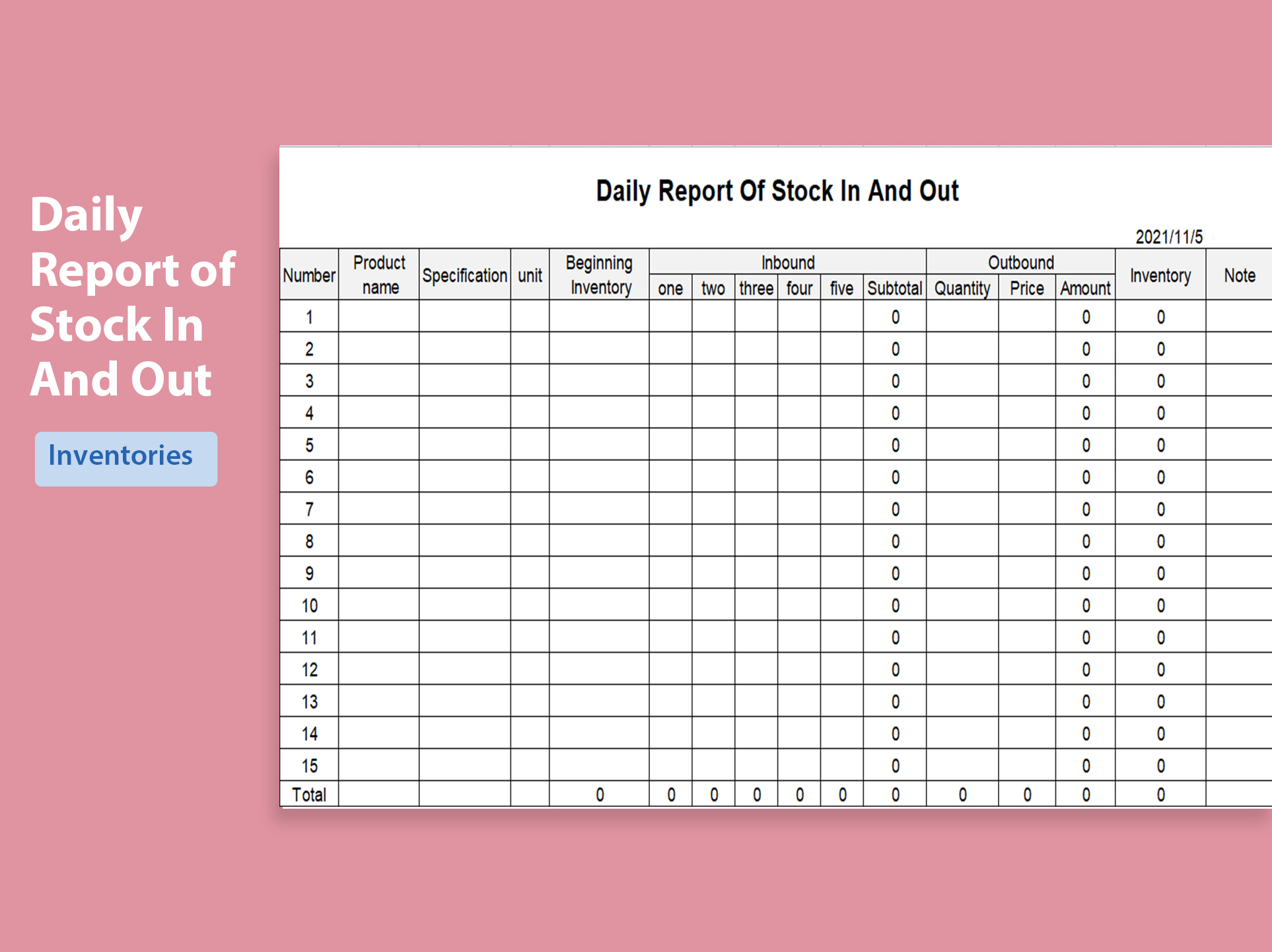Detail Daily Report Template Excel Nomer 19