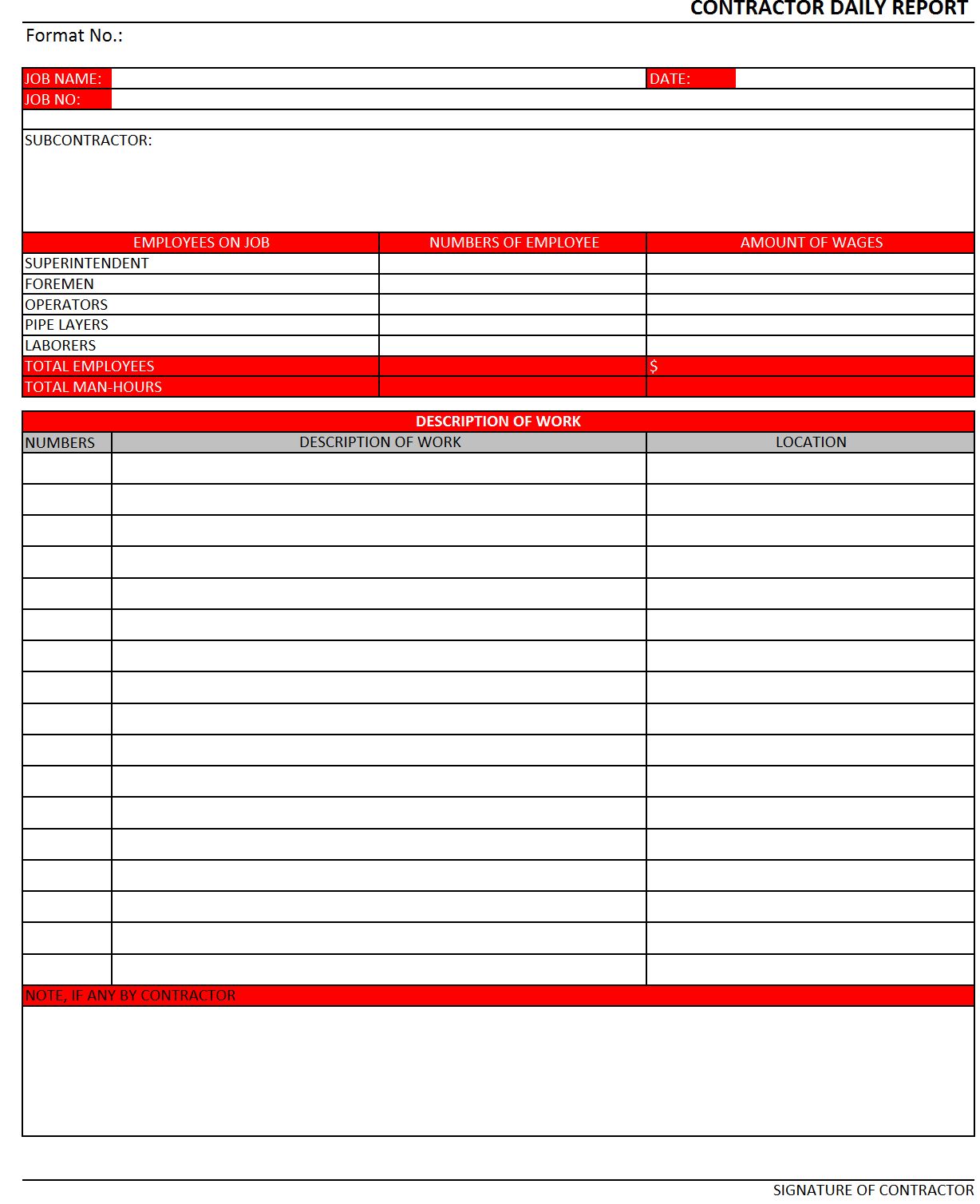 Detail Daily Report Template Excel Nomer 26