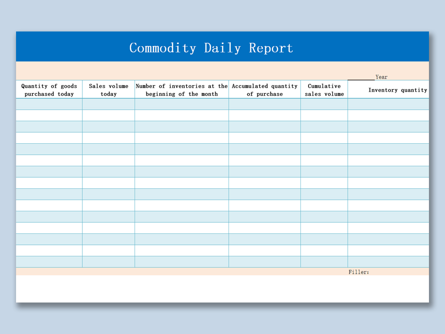 Detail Daily Report Template Excel Nomer 30