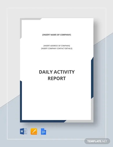 Detail Daily Report Template Word Nomer 11