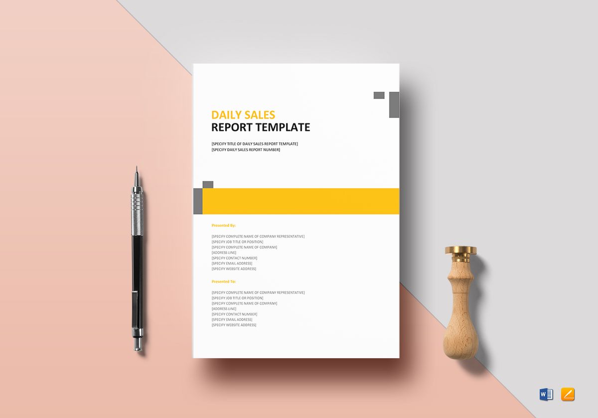 Detail Daily Report Template Word Nomer 52