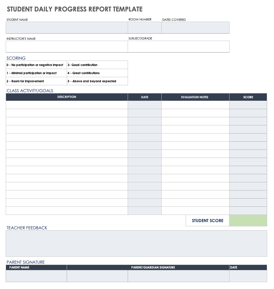 Detail Daily Report Template Word Nomer 10