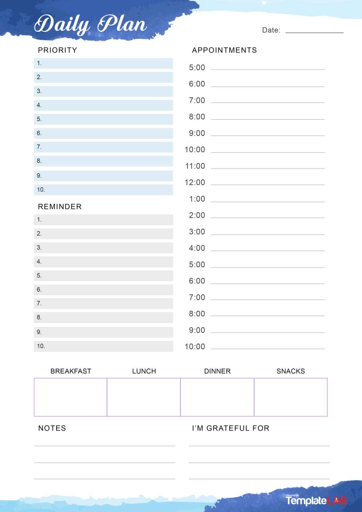 Detail Daily Schedule Template Nomer 19