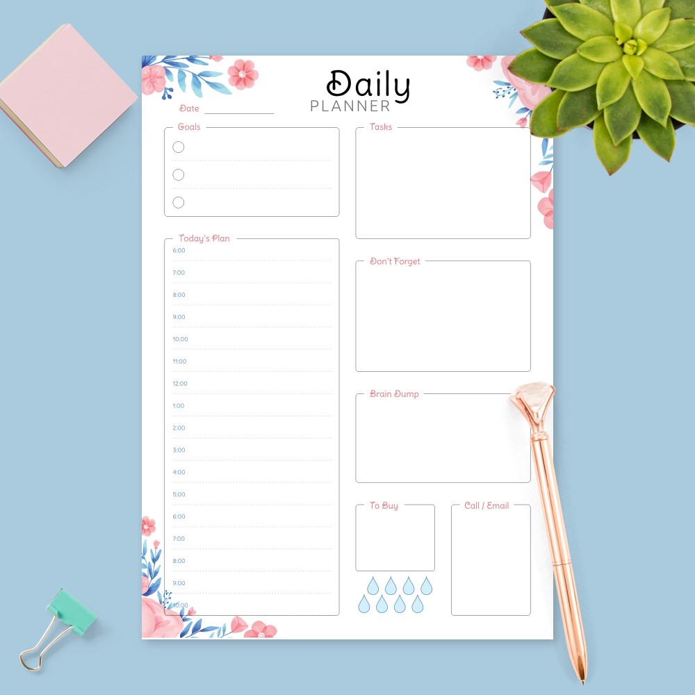 Detail Daily Schedule Template Nomer 31