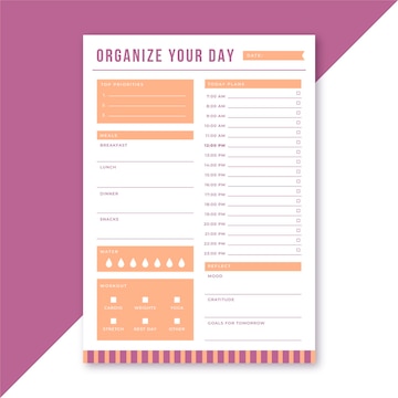 Detail Daily Schedule Template Nomer 38