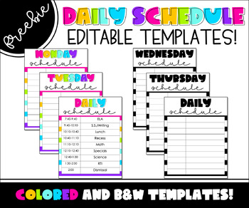 Detail Daily Schedule Template Nomer 55