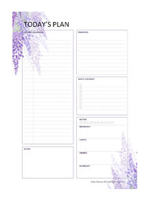 Detail Daily Schedule Template Printable Nomer 33