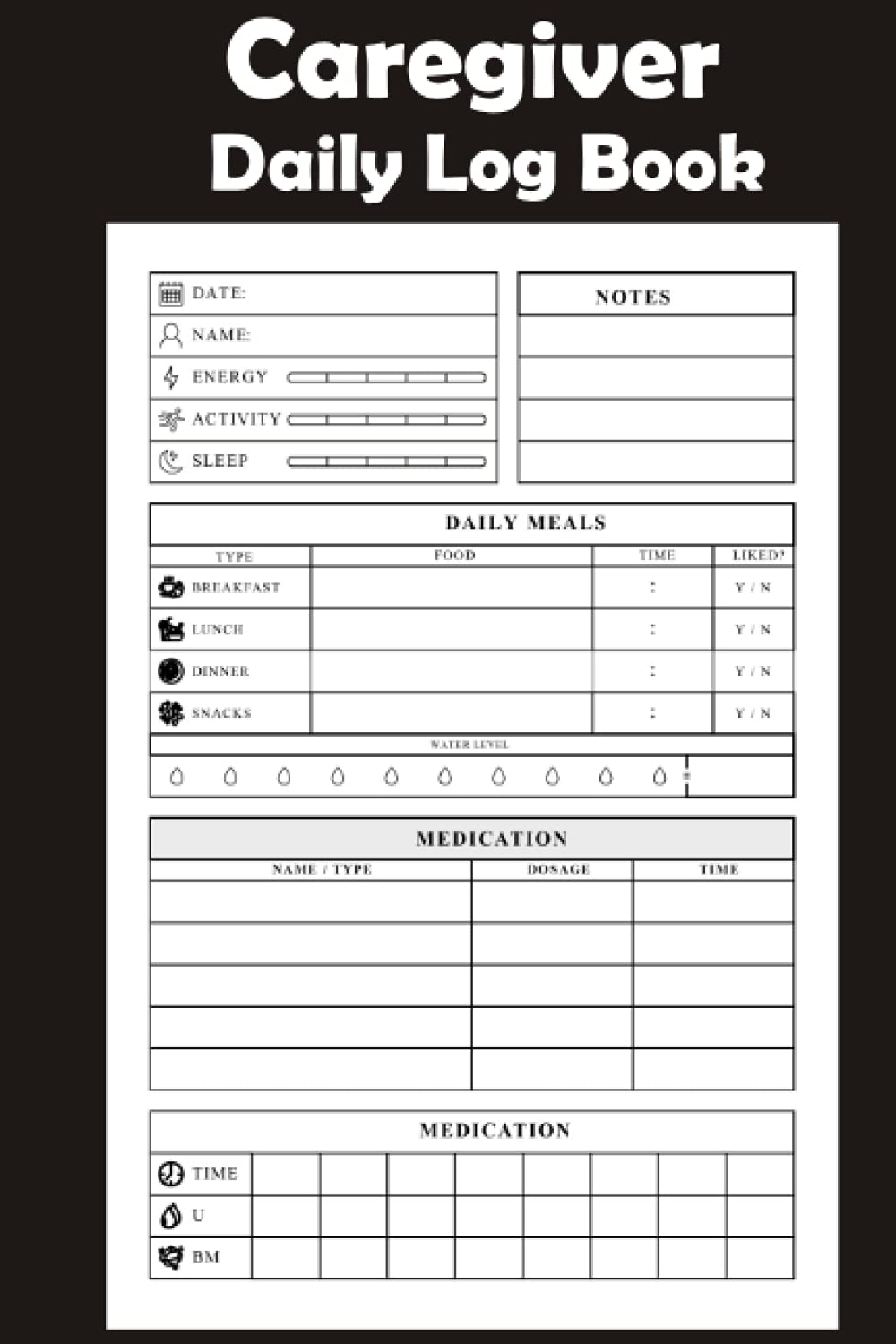 Detail Daily Task Caregiver Daily Checklist Template Nomer 38