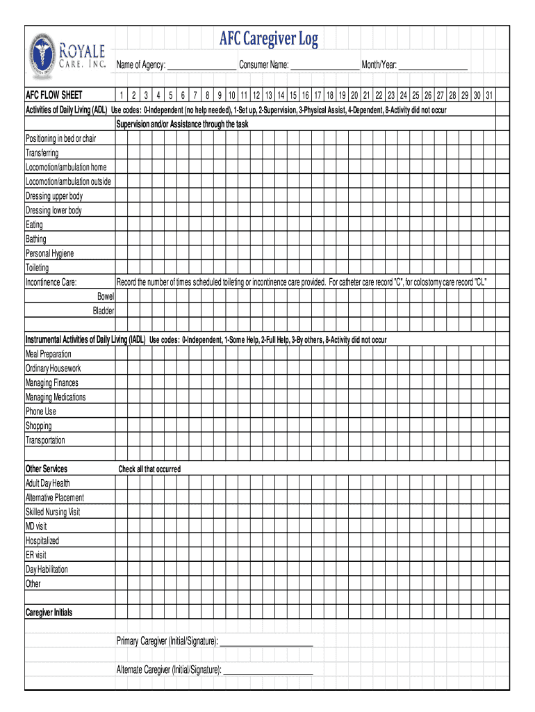 Detail Daily Task Caregiver Daily Checklist Template Nomer 10