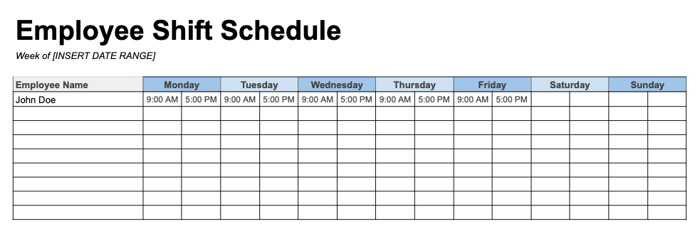 Detail Daily Time Schedule Template Excel Download Nomer 36