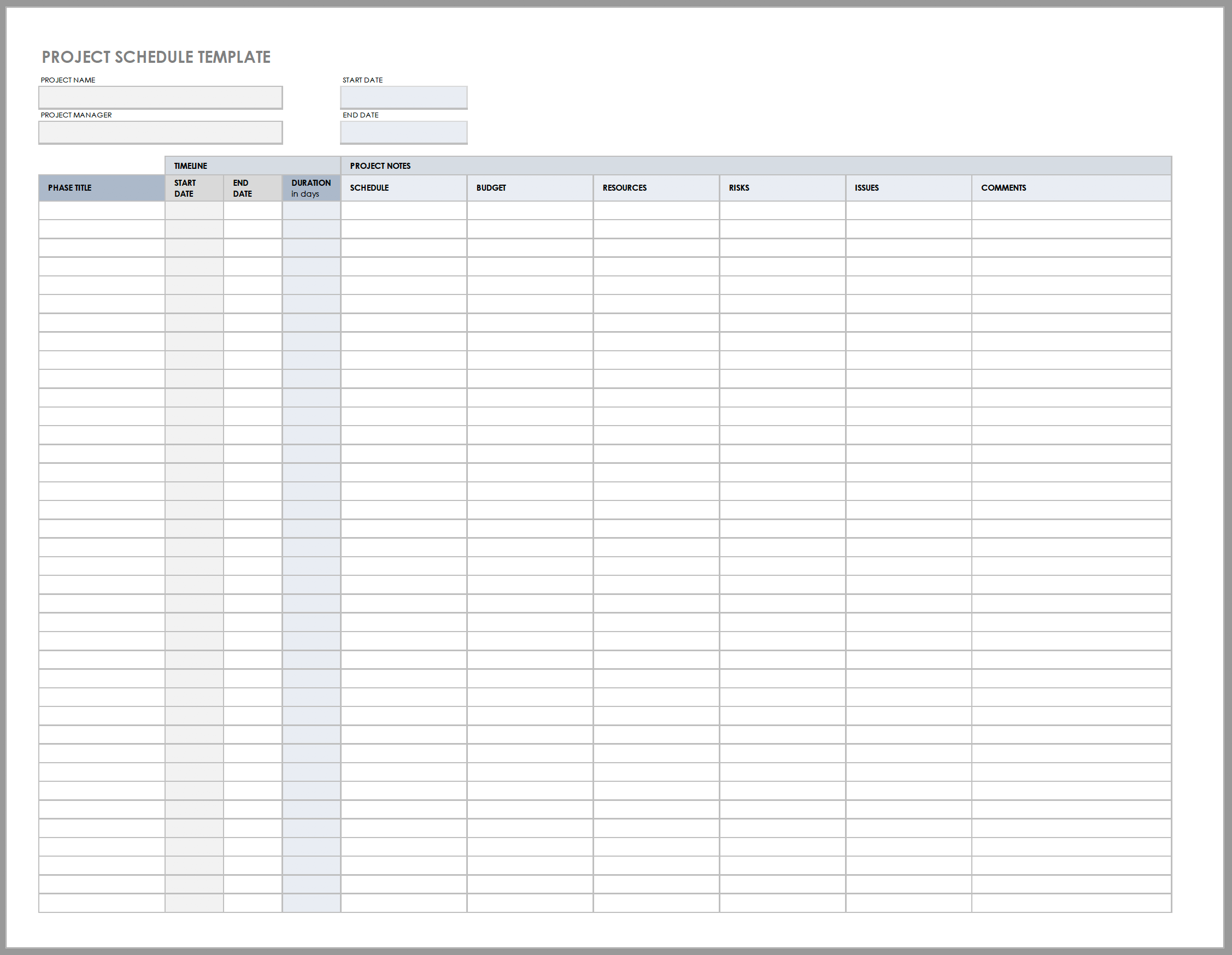 Detail Daily Time Schedule Template Excel Download Nomer 40