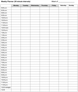 Detail Daily Time Schedule Template Excel Download Nomer 46