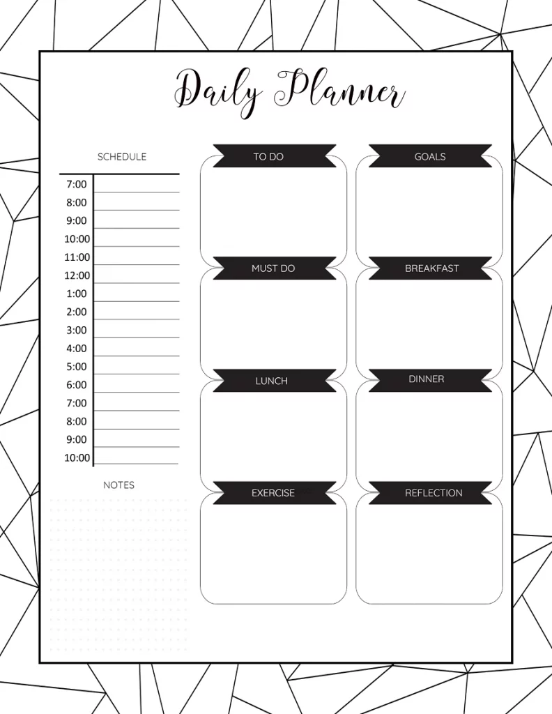 Detail Daily Time Schedule Template Excel Download Nomer 58
