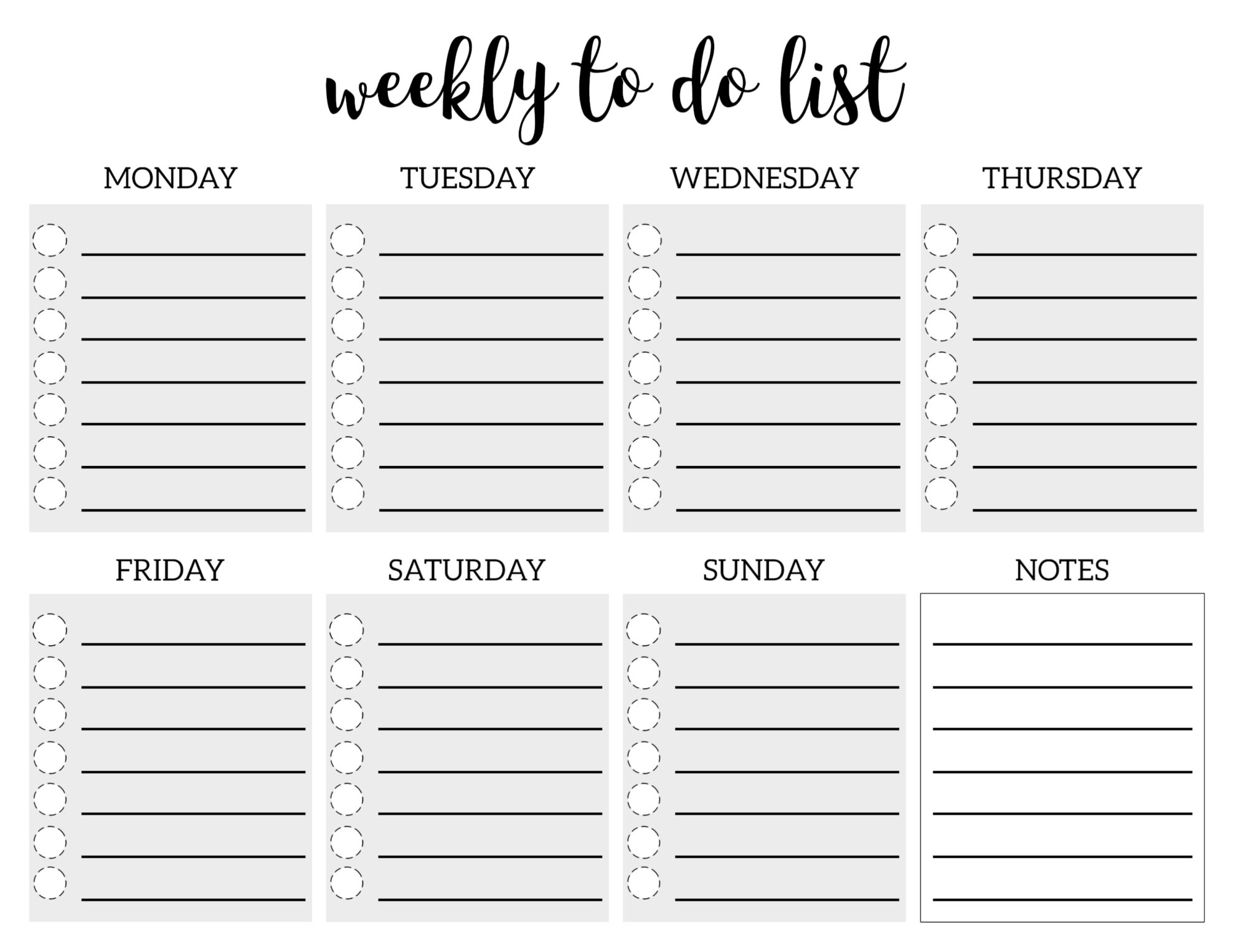 Detail Daily To Do List Template Nomer 11