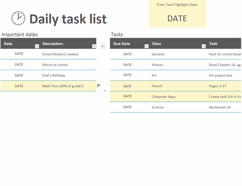 Detail Daily To Do List Template Nomer 15