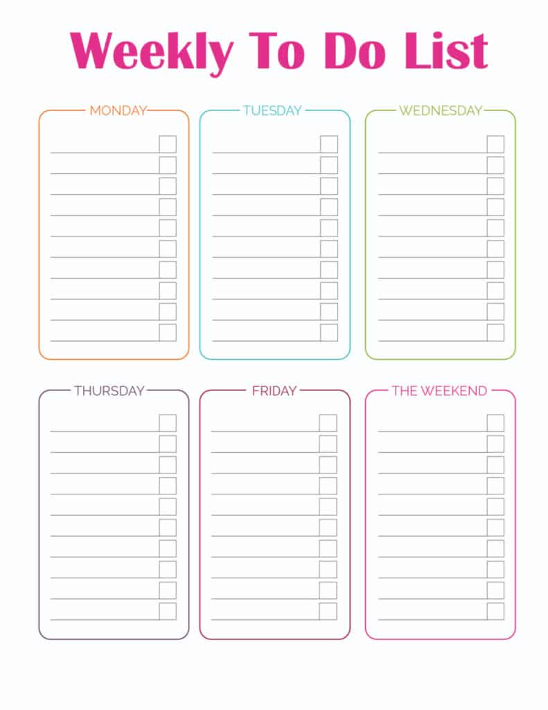 Detail Daily To Do List Template Nomer 19