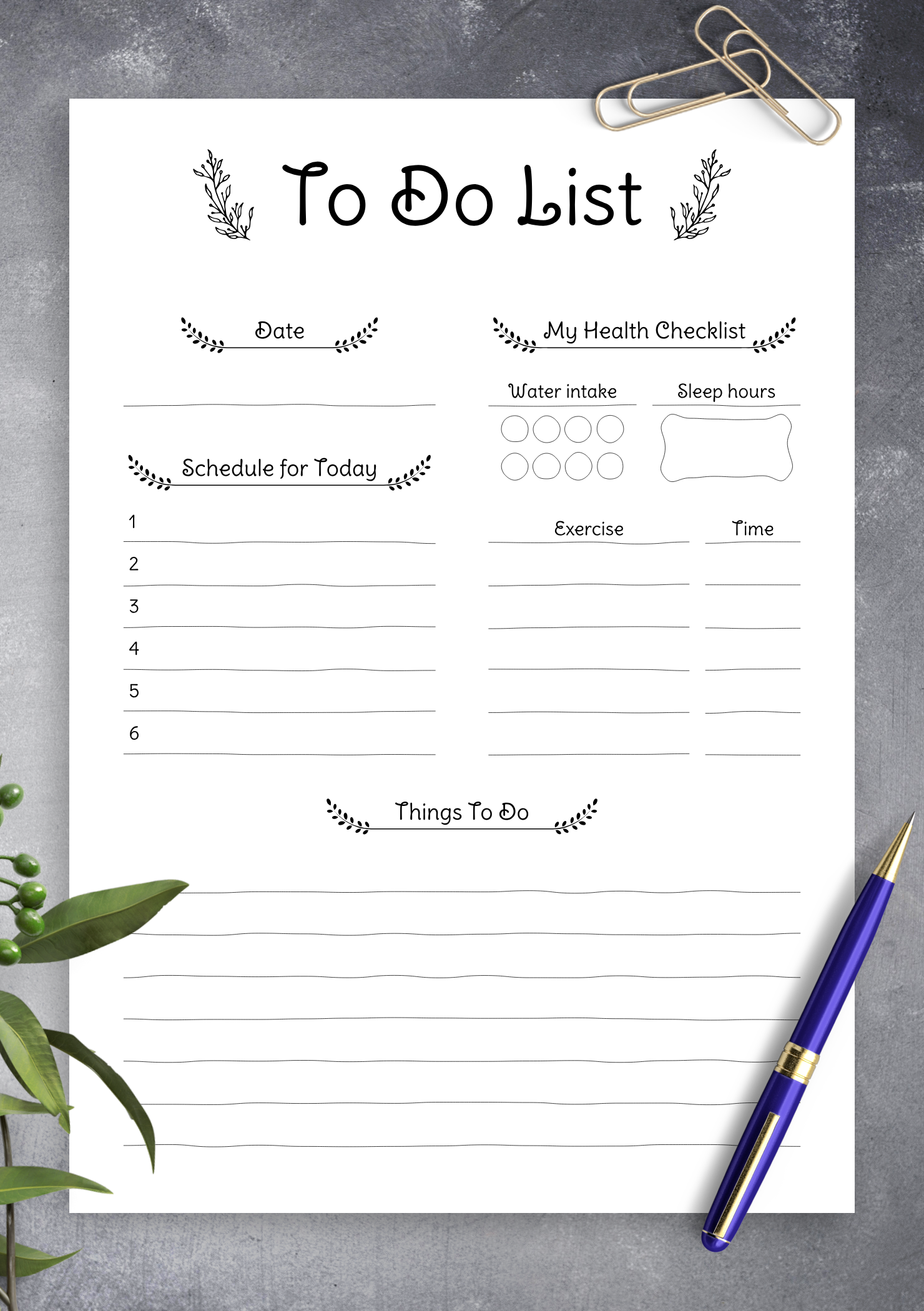 Detail Daily To Do List Template Nomer 27