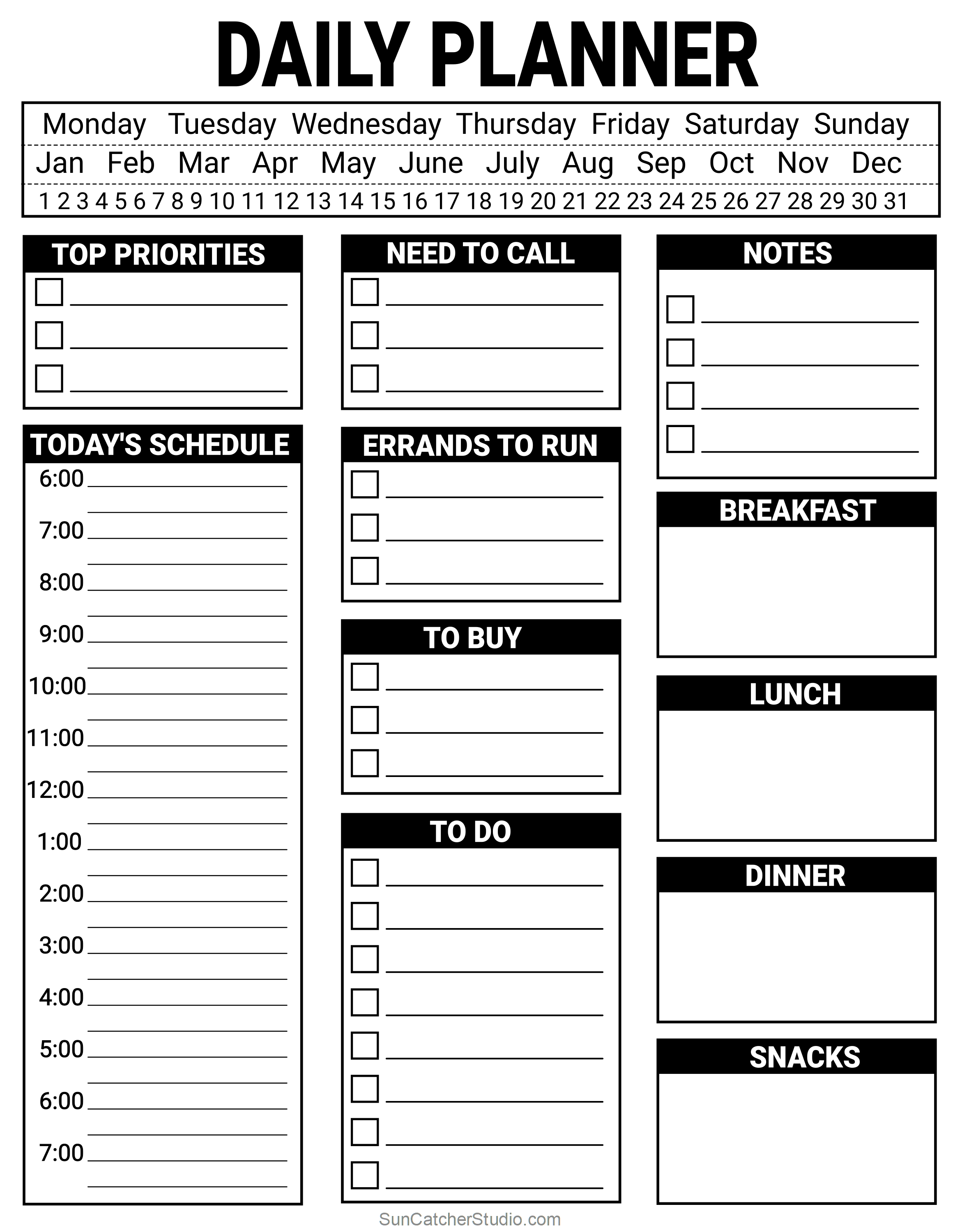 Download Daily To Do List Template Nomer 41