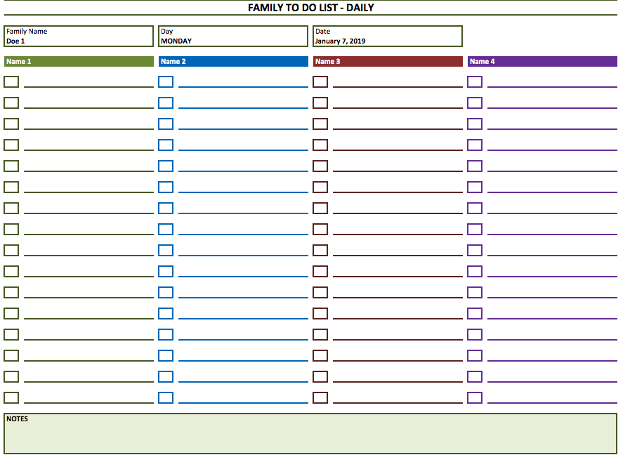 Detail Daily To Do List Template Nomer 43