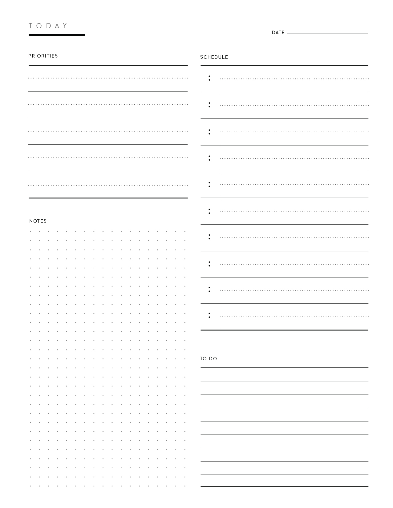 Detail Daily To Do List Template Nomer 46