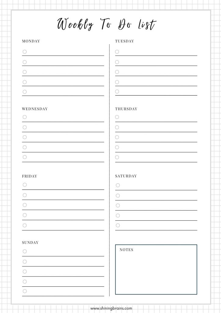 Detail Daily To Do List Template Nomer 6
