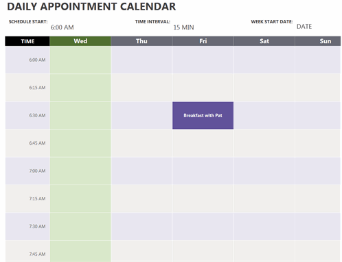 Detail Daily Weekly Monthly Planner Template Excel Nomer 26