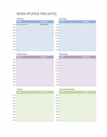 Detail Daily Weekly Monthly Planner Template Excel Nomer 28