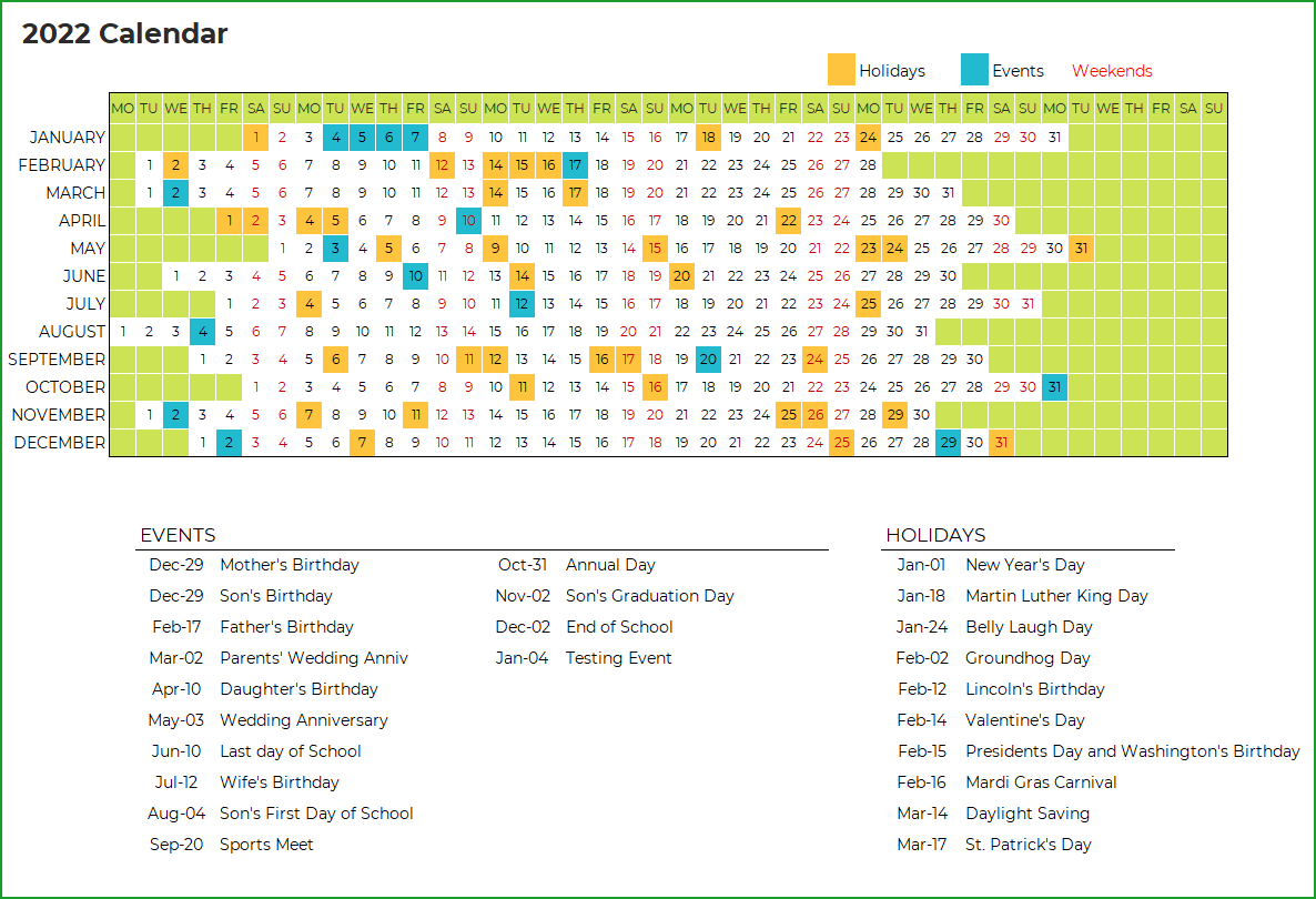 Detail Daily Weekly Monthly Planner Template Excel Nomer 39