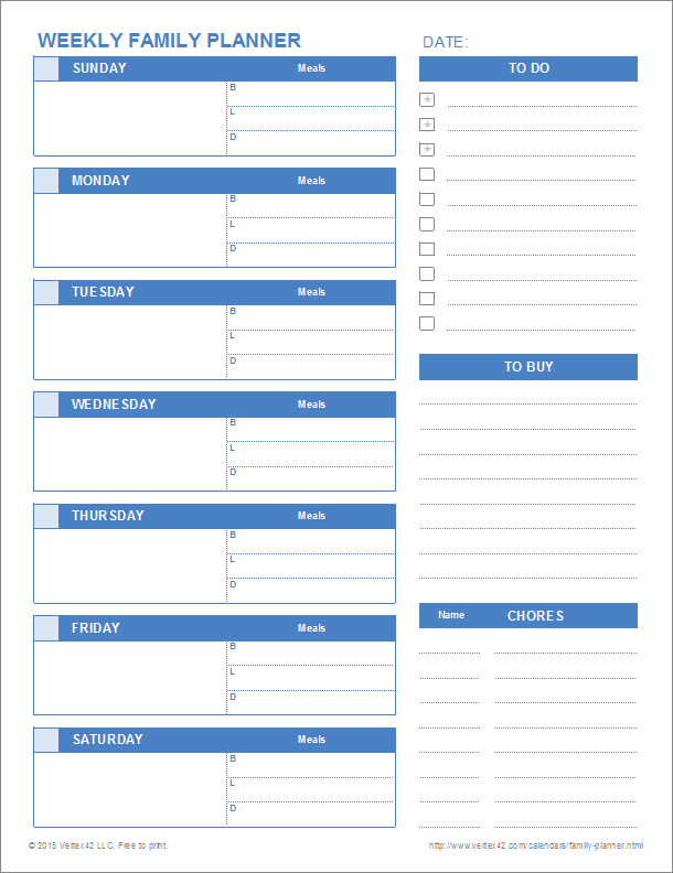 Detail Daily Weekly Monthly Planner Template Excel Nomer 45