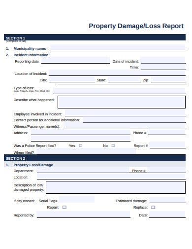 Detail Damage Report Template Nomer 20