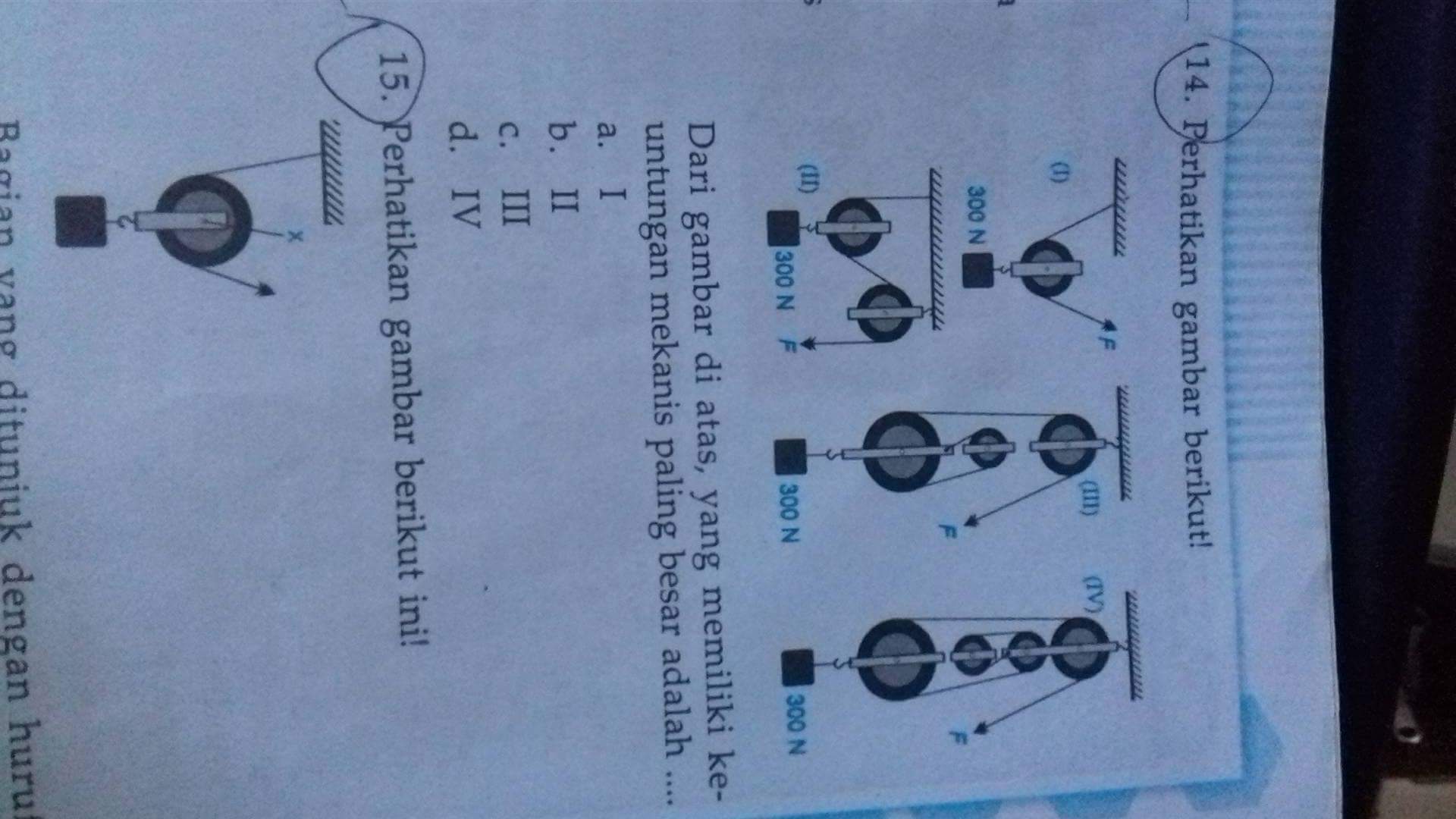 Detail Dari Gambar Diatas Yang Memiliki Keuntungan Mekanis Paling Besar Adalah Nomer 3