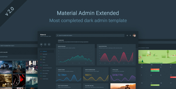 Detail Dark Dashboard Template Nomer 20